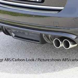 Vysoce Kvalitní Rieger spoiler pod zadní nárazník pro Volkswagen Passat 3C combi před faceliftem r.v. 03/05-07/10, plast ABS bez povrchové úpravy, pro dvojité koncovky na obou stranách