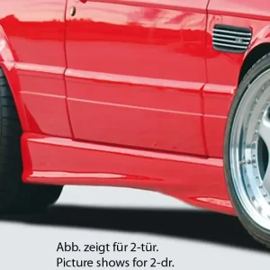 Aktuální Rieger boční práh mont. strana levá pro BMW řada 3 E30 4-dvéř., sedan, touring, plast ABS bez povrchové úpravy