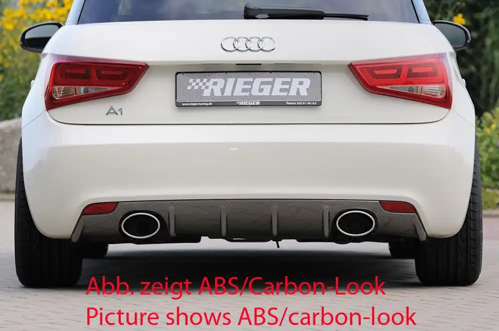 Akční Nabídka Rieger vložka zadního nárazníku pro Audi A1 8X 3-dvéř., 5-dvéř. (sportback) před faceliftem, plast ABS bez povrchové úpravy, mimo S-Line, pro sportovní koncovky na obou stranách 140x90 mm