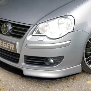 Víkendová Akce Rieger spoiler pod přední nárazník pro Volkswagen Polo 5 9N 3-dvéř., 5-dvéř. po faceliftu, r.v. 00/06-, plast ABS bez povrchové úpravy