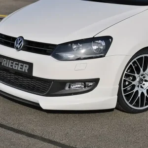 Tovární Cena Rieger spoiler pod přední nárazník pro Volkswagen Polo 6 6R 3-dvéř., 5-dvéř. před faceliftem, r.v. 04/09-01/14, plast ABS bez povrchové úpravy, bez žebrování