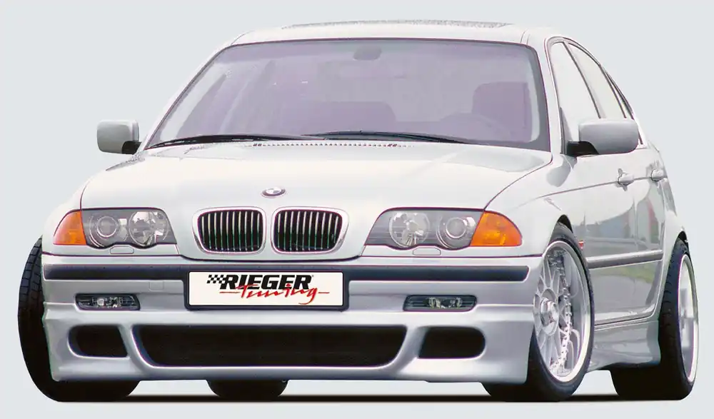 Rieger spoiler pod přední nárazník M5-Look pro BMW řada 3 E46 sedan, touring před faceliftem, r.v. 02/98-12/01, plast ABS bez povrchové úpravy Přímo Od Výrobce