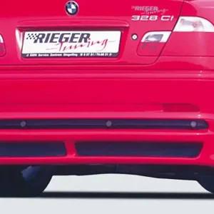 Vrácení Zdarma Rieger spoiler pod zadní nárazník pro BMW řada 3 E46 kupé před faceliftem r.v. 02/98-12/01, plast ABS bez povrchové úpravy