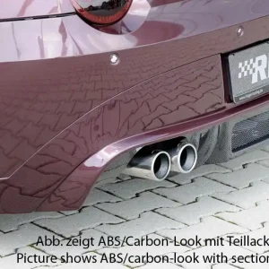 Rieger spoiler pod zadní nárazník pro BMW Z4 E85 roadster před faceliftem r.v. 02/03-12/05, plast ABS bez povrchové úpravy, pro vozy s dvojitou koncovkou 76mm vlevo Nakupujte Hned