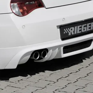 Rieger spoiler pod zadní nárazník pro BMW Z4 E85 kupé, roadster po faceliftu r.v. 01/06-03/09, plast ABS bez povrchové úpravy, pro vozy s dvojitou koncovkou 76mm vlevo Aktuální