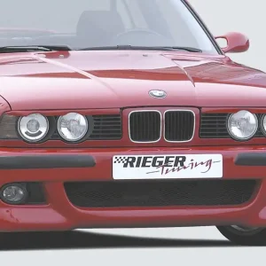 Rieger Přední nárazník E39-Look pro BMW řada 5 E34 sedan, touring, plast ABS bez povrchové úpravy, s držáky pro originální mlhová světla Super Cena