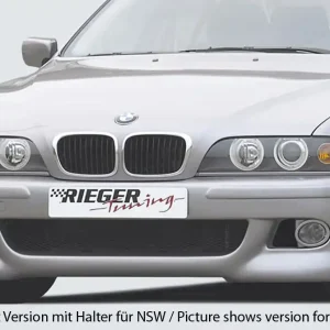Ověřený Rieger Přední nárazník M5-Look pro BMW řada 5 E39 sedan, touring, plast ABS bez povrchové úpravy, pro vozy bez ostřikovačů předních světlometů, bez parkovacího asistenta (PDC)
