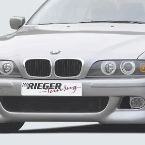 Rieger Přední nárazník M5-Look pro BMW řada 5 E39 sedan, touring, plast ABS bez povrchové úpravy, s držáky originálních mlhových světlometů, pro vozy bez parkovacího asistenta (PDC), bez ostřikovačů světlometů Vysoce Kvalitní