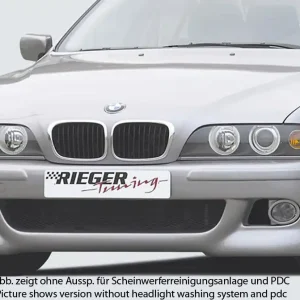 Rieger Přední nárazník M5-Look pro BMW řada 5 E39 sedan, touring, plast ABS bez povrchové úpravy, s držáky originálních mlhových světlometů, pro vozy s ostřikovači předních světlometů a parkovacím asistentem (PDC) Horká Nabídka