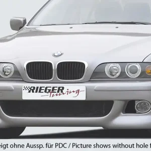Rieger Přední nárazník M5-Look pro BMW řada 5 E39 sedan, touring, plast ABS bez povrchové úpravy, s držáky originálních mlhových světlometů, pro vozy s parkovacím asistentem (PDC) Akce