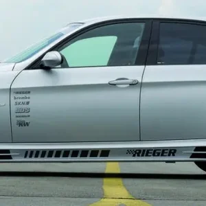 Poslední Šance Rieger boční práh mont. strana pravá pro BMW řada 3 E90, E91 sedan, touring vč. faceliftu, r.v. 03/05-08/08, 08/05-08/08, 09/08-, plast ABS bez povrchové úpravy, s prolisem, s prolisem a dvěma výřezy