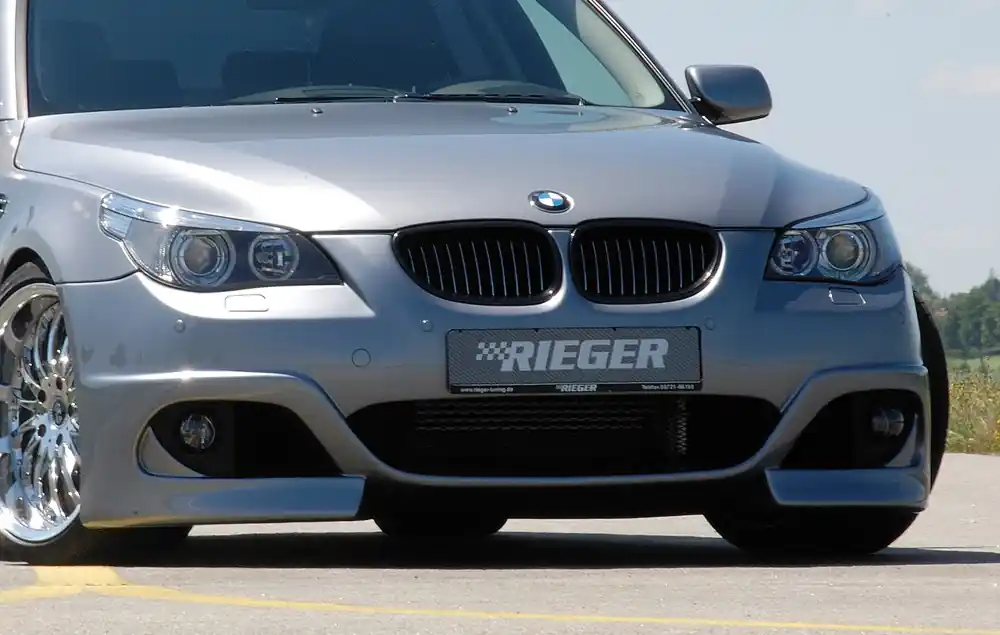 Rieger Přední nárazník pro BMW řada 5 E60, E61 sedan, touring po faceliftu, plast ABS bez povrchové úpravy Nakupujte Hned