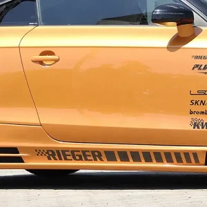 Rieger boční práh mont. strana pravá pro Audi TT 8J kupé, roadster, r.v. 09/06-, plast ABS bez povrchové úpravy, s prolisem, s prolisem a dvěma výřezy Akční Nabídka