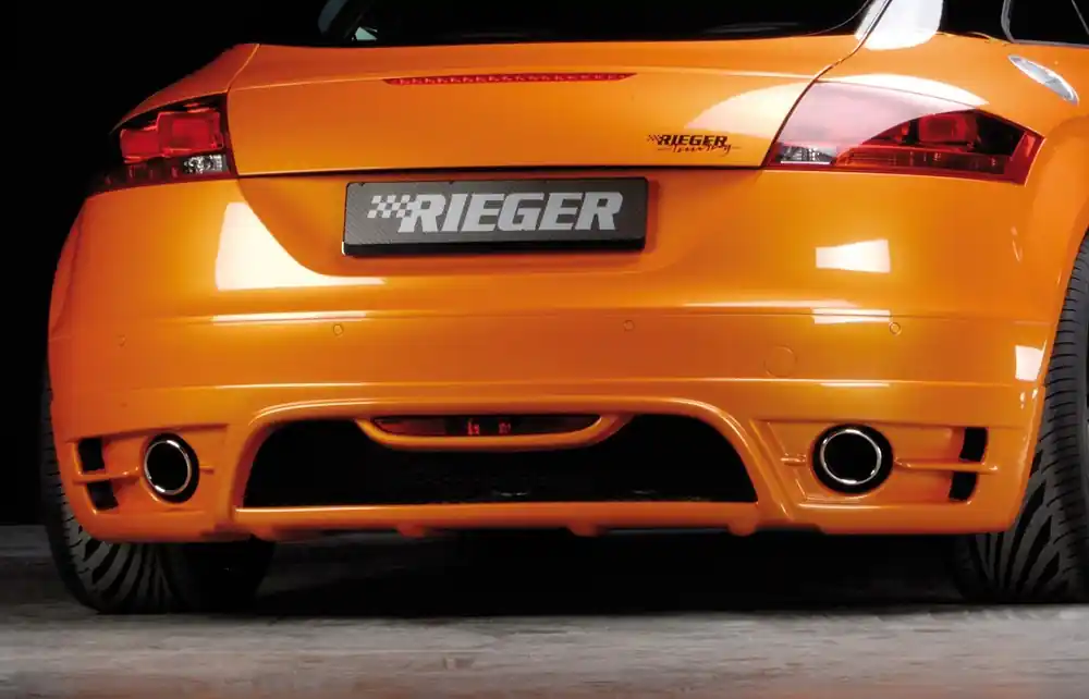 Rieger spoiler pod zadní nárazník pro Audi TT 8J kupé, roadster před faceliftem r.v. 09/06-06/10, plast ABS bez povrchové úpravy, pro vozy s koncovkami na obou stranách Nejlepší Volba