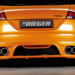Rieger spoiler pod zadní nárazník pro Audi TT 8J kupé, roadster před faceliftem r.v. 09/06-06/10, plast ABS bez povrchové úpravy, pro vozy s dvojitými koncovkami na obou stranách Značkový