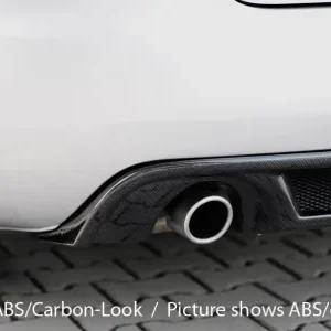 Levný Rieger vložka zadního nárazníku pro Audi A4 8H kabriolet, plast ABS bez povrchové úpravy, pro orig. koncovky na obou stranách