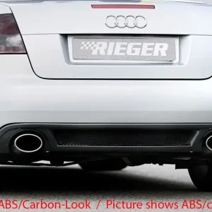 Rieger vložka zadního nárazníku pro Audi A4 8H kabriolet, plast ABS bez povrchové úpravy, pro sportovní koncovky na obou stranách 140x90 mm Koupit Online