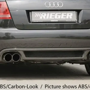 Rieger vložka zadního nárazníku pro Audi A4 8H kabriolet, plast ABS bez povrchové úpravy, pro dvojité koncovky na obou stranách 4x90 mm Kup Teď