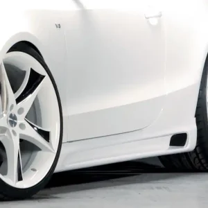 Rieger boční práh mont. strana levá pro Audi A5 B8, B81 kabriolet, kupé vč. faceliftu, r.v. 06/07-07/11, 10/11-06/16, plast ABS bez povrchové úpravy, s prolisem a výřezem Ověřený