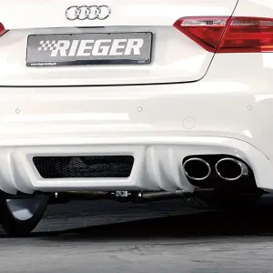 Dokud Zásoby Vydrží Rieger spoiler pod zadní nárazník pro Audi A5 S5 B8, B81 kabriolet, kupé před faceliftem r.v. 06/07-07/11, plast ABS bez povrchové úpravy