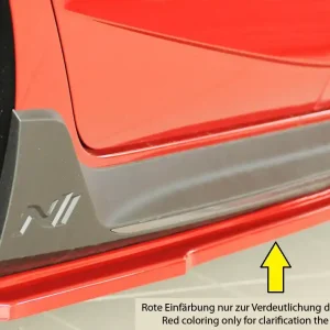 Bezpečná Platba Rieger spoiler pod boční práh mont. strana levá pro Hyundai i20 N BC3 5-dvéř. (hatchback), r.v. 04/21-, plast ABS bez povrchové úpravy