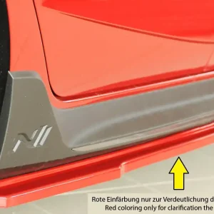 Rieger spoiler pod boční práh mont. strana pravá pro Hyundai i20 N-Performance BC3 5-dvéř. (hatchback), r.v. 04/21-, plast ABS bez povrchové úpravy Nejlepší Cena