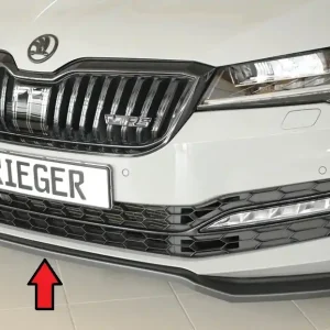 Rieger lipa pod přední nárazník pro Škoda Superb III 3T, 3V combi, 08/19-, plast ABS bez povrchové úpravy Víkendová Akce