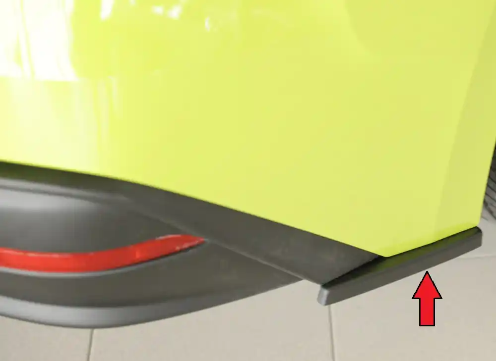 Originální Rieger spoiler pod zadní nárazník na pravé straně pro Škoda Enyaq iV RS SUV (5AZ) r.v. 07/21-, plast ABS bez povrchové úpravy