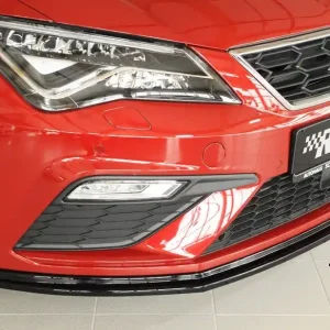 Rieger lipa pod přední nárazník pro Seat Leon FR 5F 3-dvéř. (sc), 5-dvéř., 5-dvéř. (ST/Combi) po faceliftu, 01/17-, plast ABS lakovaný do černé lesklé barvy Ihned K Objednání