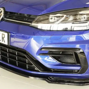 Rieger lipa pod přední nárazník pouze pro R / R-Line pro Volkswagen Golf 7 R, R-Line 3-dvéř., 5-dvéř. po faceliftu, 02/17-, plast ABS lakovaný do černé lesklé barvy Značkový