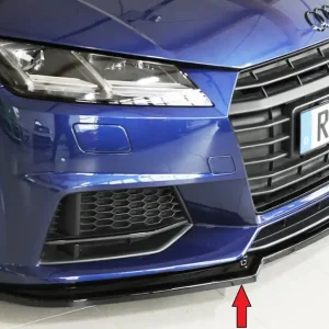 Rieger lipa pod přední nárazník pro Audi TT 8J-FV, 8S kupé, roadster vč. faceliftu, 07/14-08/18, 09/18-, plast ABS lakovaný do černé lesklé barvy Nejlepší Volba