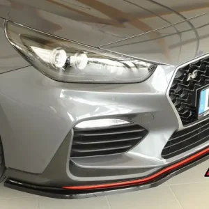 Rieger lipa pod přední nárazník pro Hyundai i30 N PDE 5-dvéř. (fastback), 5-dvéř. (hatchback), 07/17-, plast ABS lakovaný do černé lesklé barvy Nízká Cena