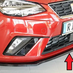 Rieger lipa pod přední nárazník pro Seat Ibiza KJ 5-dvéř., 01/17-, plast ABS lakovaný do černé lesklé barvy Cenově Výhodný