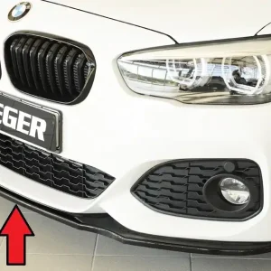 Expresní Doručení Rieger lipa pod přední nárazník pro BMW řada 1 F20, F21 sedan / 2-dvéř., sedan / 4-dvéř. po faceliftu LCI, 05/2015-, plast ABS lakovaný do černé lesklé barvy