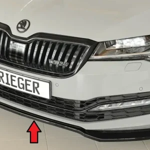 Rieger lipa pod přední nárazník pro Škoda Superb III 3T, 3V combi, 08/19-, plast ABS lakovaný do černé lesklé barvy Top Prodej