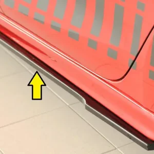 Nejlepší Volba Rieger spoiler pod boční práh mont. strana levá pro Seat Leon KL 5-dvéř., 04/20-, plast ABS lakovaný do černé lesklé barvy