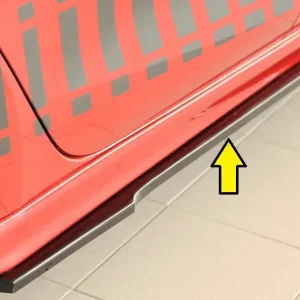 Rieger spoiler pod boční práh mont. strana pravá pro Seat Leon KL 5-dvéř., 04/20-, plast ABS lakovaný do černé lesklé barvy Rychlé Dodání