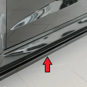 Přímo Od Výrobce Rieger spoiler pod boční práh mont. strana levá pro Audi RS3 8V 5-dvéř. (sportback 8VA / 8VF), 02/17-, plast ABS lakovaný do černé lesklé barvy