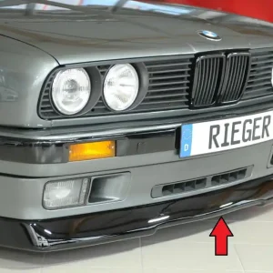 Rieger spoiler pod přední nárazník (GBL-38011) pro BMW řada 3 E30 kabriolet, plast ABS lakovaný do černé lesklé barvy Nejprodávanější