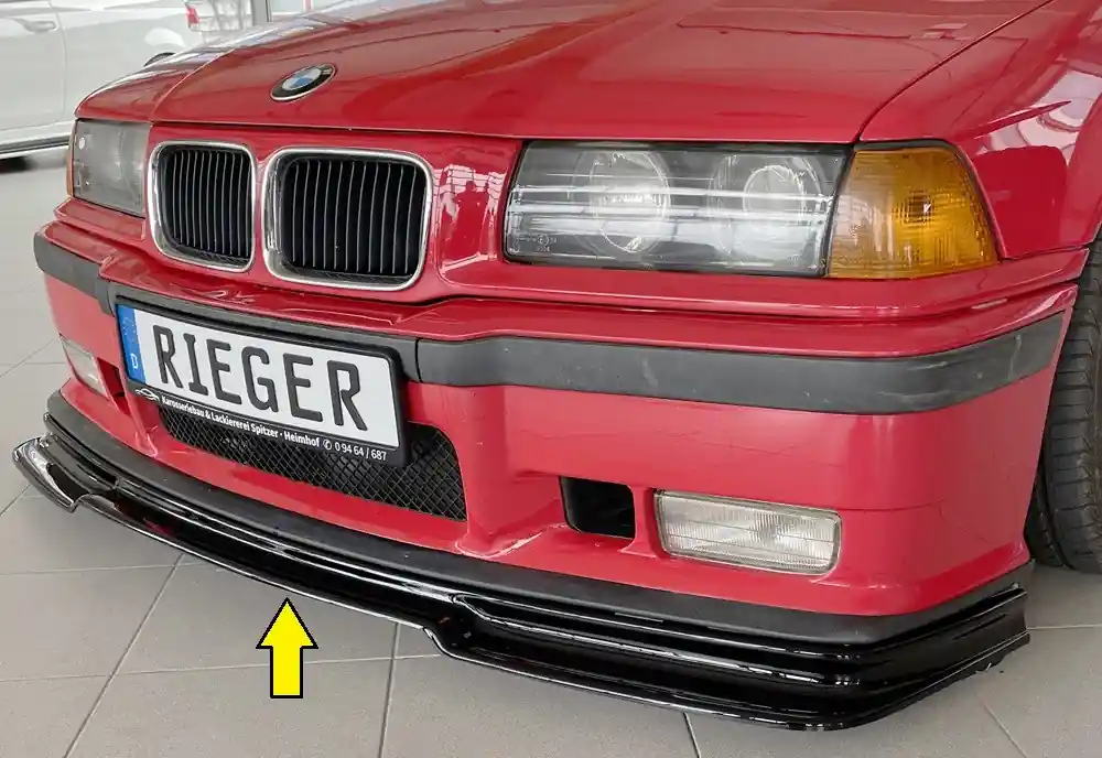 Autentický Rieger spoiler pod přední nárazník GT-Look (GBL-49018) pro BMW řada 3 E36 kabriolet