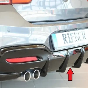 Výprodej Rieger Heckeinsatz (Typ 88171) pro BMW řada 1 F21 sedan / 2-dvéř., plast ABS lakovaný do černé lesklé barvy