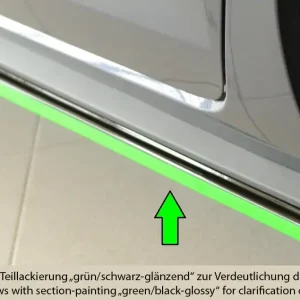 Nejlepší Volba Rieger spoiler pod boční práh mont. strana levá pro Volkswagen Polo AW 5-dvéř., 06/21-, plast ABS lakovaný do černé lesklé barvy