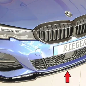 Rieger lipa pod přední nárazník pro BMW řada 3 G20 sedan, 03/19-, plast ABS lakovaný do černé lesklé barvy Must-Have