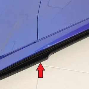 Sleva Rieger spoiler pod boční práh mont. strana levá pro BMW řada 3 G20 sedan, 03/19-, plast ABS lakovaný do černé lesklé barvy