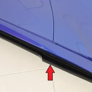 Časově Omezené Rieger spoiler pod boční práh mont. strana pravá pro BMW řada 3 G20 sedan, 03/19-, plast ABS lakovaný do černé lesklé barvy