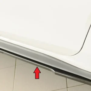 Akce Rieger spoiler pod boční práh mont. strana levá pro Volkswagen Golf 8 GTI Clubsport 5-dvéř., 10/20-, plast ABS lakovaný do černé lesklé barvy