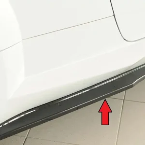 Rieger spoiler pod boční práh (ca. 19mm) mont. strana pravá pro Audi TT RS 8J, 8J1-FV, 8S roadster, 05/16-08/18, plast ABS lakovaný do černé lesklé barvy Nejprodávanější