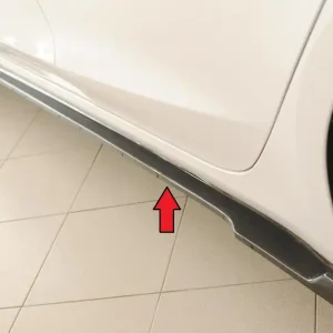 Nejlepší Volba Rieger spoiler pod boční práh mont. strana levá pro Tesla Model 3 003, 06/18-, plast ABS lakovaný do černé lesklé barvy