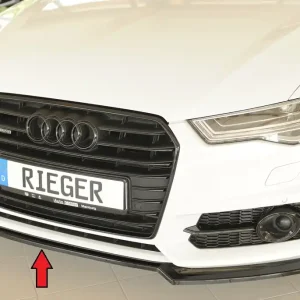 Nejlepší Volba Rieger lipa pod přední nárazník pro Audi A6 S6 4G, C7 sedan, 09/14-, plast ABS lakovaný do černé lesklé barvy