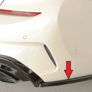Rieger spoiler pod zadní nárazník na pravé straně pro BMW řada 3 G21 touring r.v. 03/19-06/22, plast ABS lakovaný do černé lesklé barvy Přímo Od Výrobce